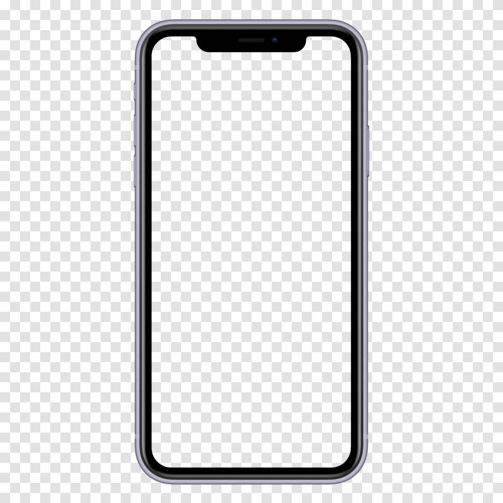 Free HD mockup of Apple iPhone 11 in PNG and PSD image format with transparent background