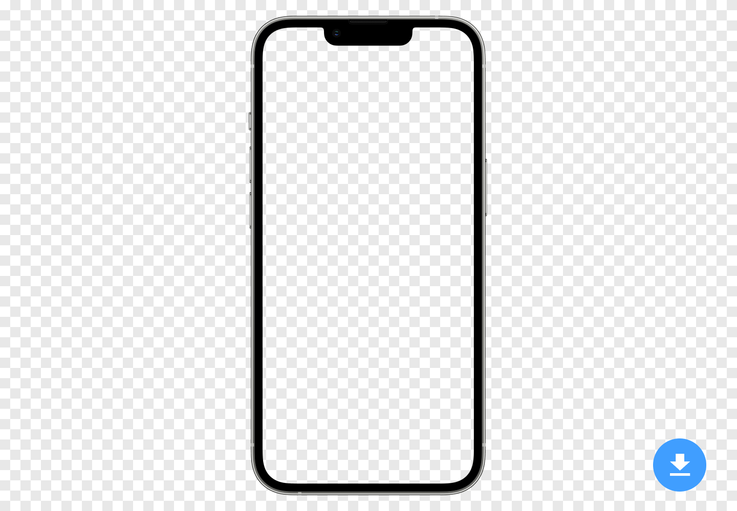 透明な背景を持つPNGおよびPSD画像形式のApple iPhone 13 PRO MAX (2021)の無料HDモックアップ