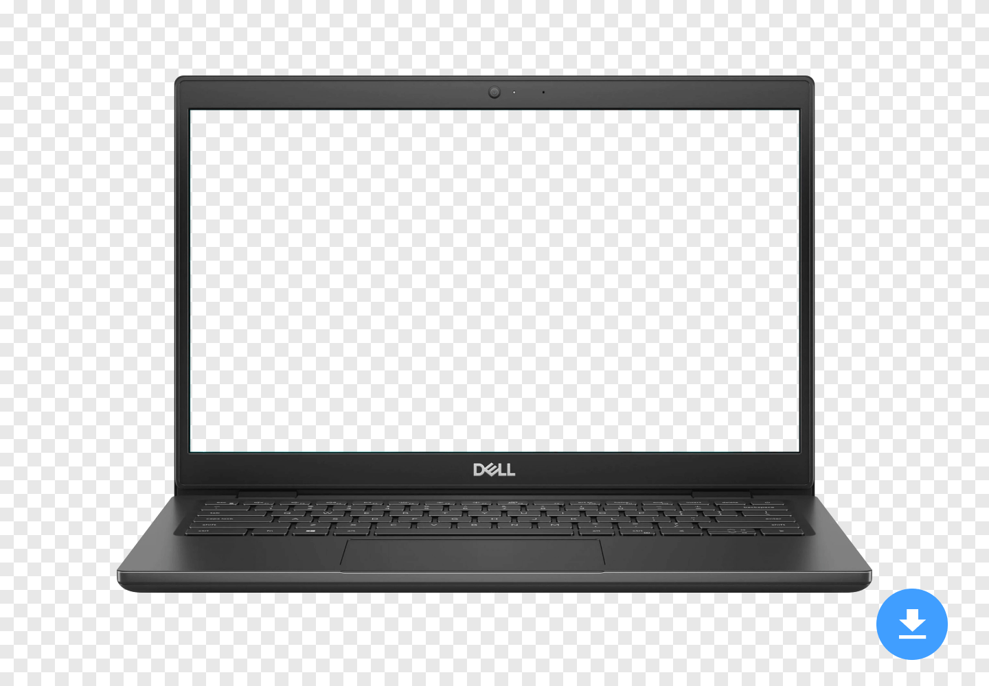 Free HD mockup of Dell Latitude 3420 14" in PNG and PSD image format with transparent background