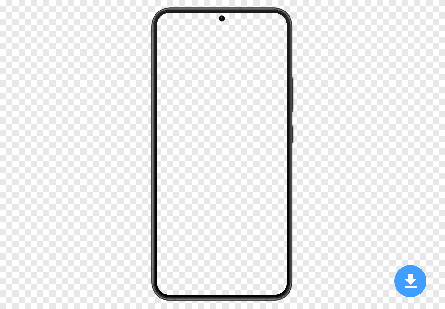 Maqueta HD gratuita de Samsung Galaxy S22+ (2022) en formato de imagen PNG y PSD con fondo transparente