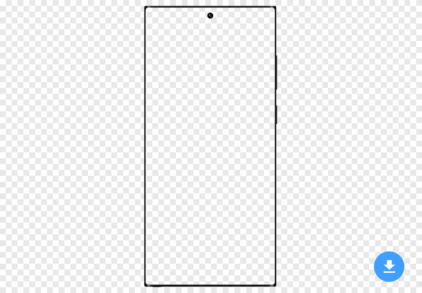 Free HD mockup of Samsung Galaxy S22 ULTRA (2022) in PNG and PSD image format with transparent background